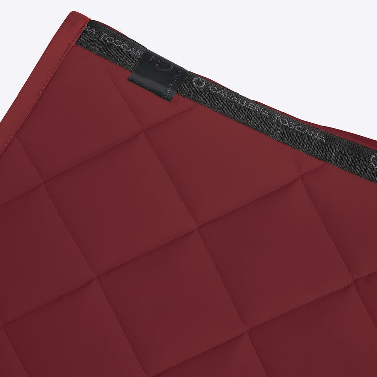 Burgundy colored Cavalleria Toscana Saddle pad