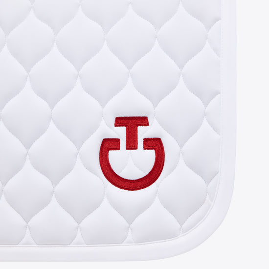 White dressage saddle blanket from Cavalleria Toscana
