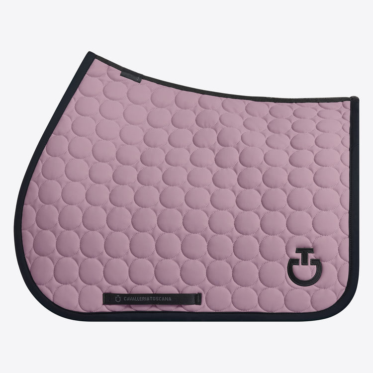 Cavalleria Toscana circular quilt saddle pad in pink