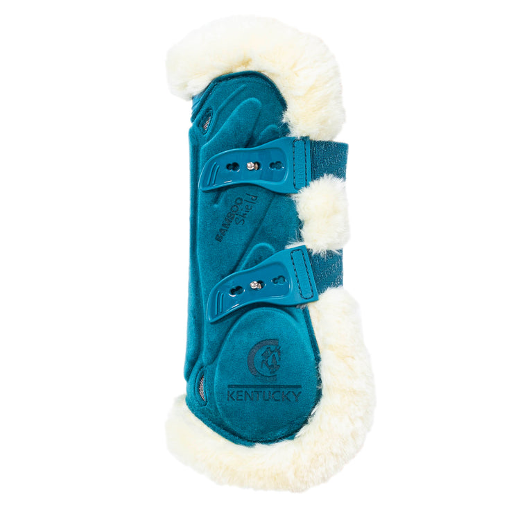 Turquise jumping boots for horses