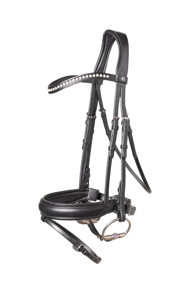 Dressage bridle with crank