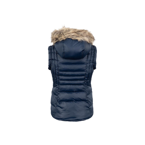 WHIS Heated Vest with fur navy