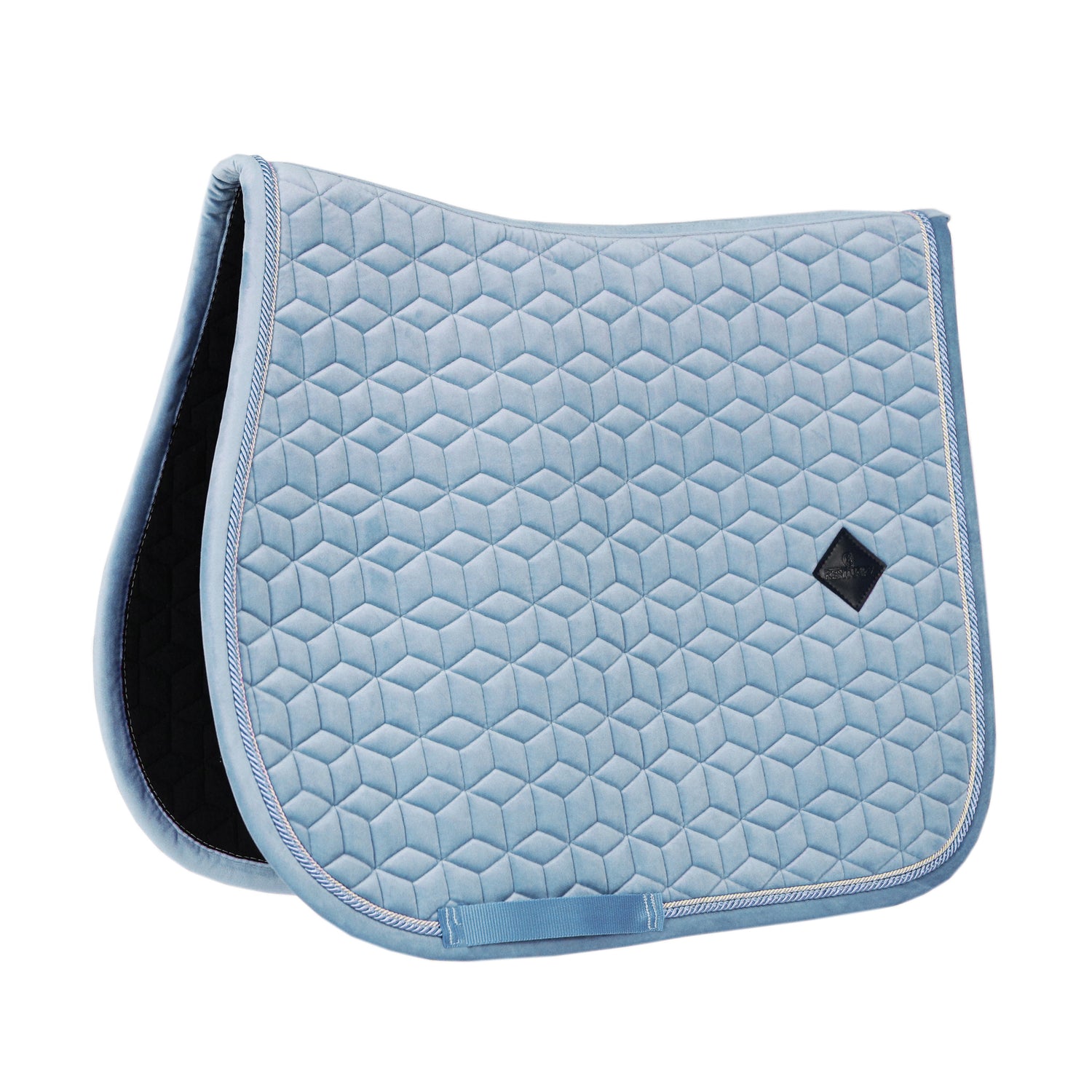 light blue saddle pad