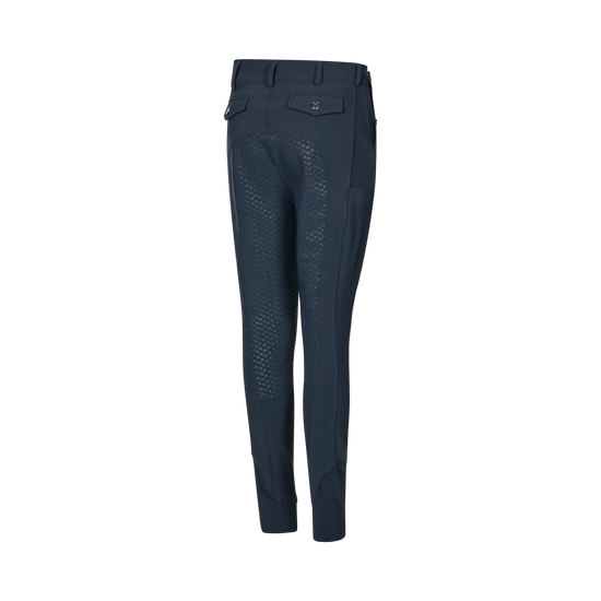 Adjustable-waist equestrian breeches for young riders