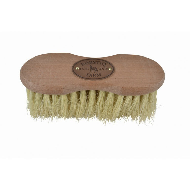 Wooden body brush for horses
