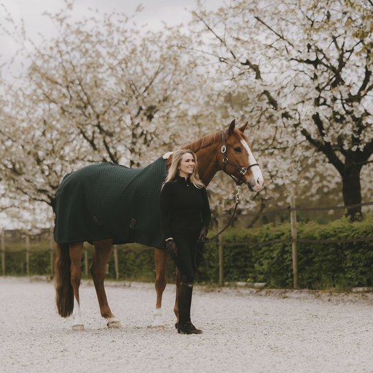 Dark Green Transport rug for horses