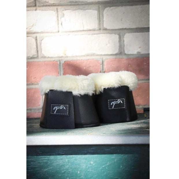 artificial vegan sheepskin horse boots