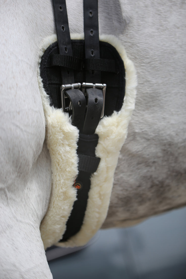 vegan sheepskin dressage girth