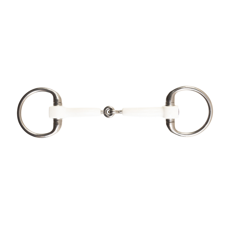 soft plastic eggbutt bradoon for sensitive horses