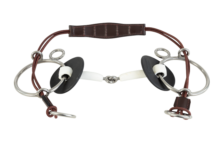 soft plastic curb gag bit for strong horses