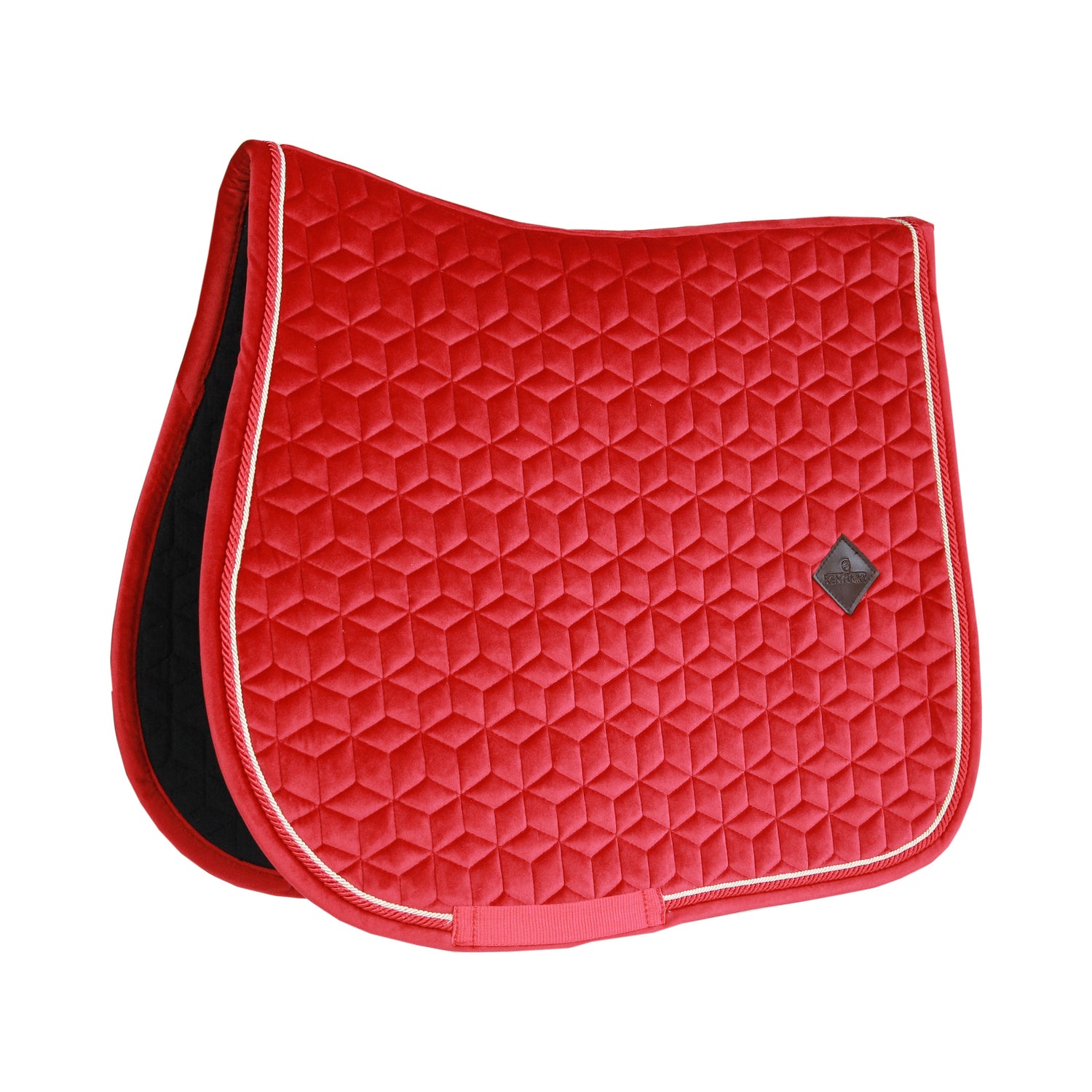 red velvet saddle pad