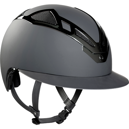 suomy chrome horse riding helmet grey