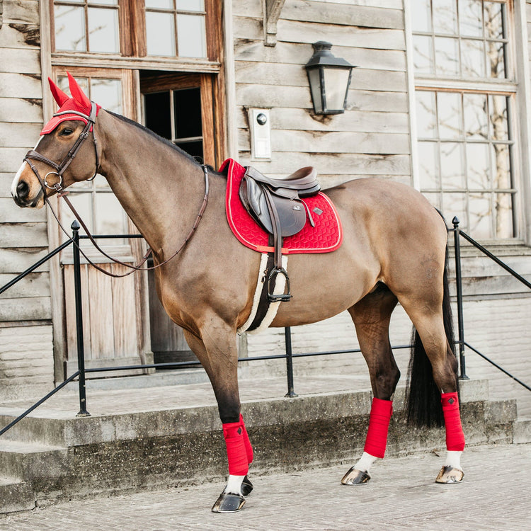 Kentucky horsewear velvet set red