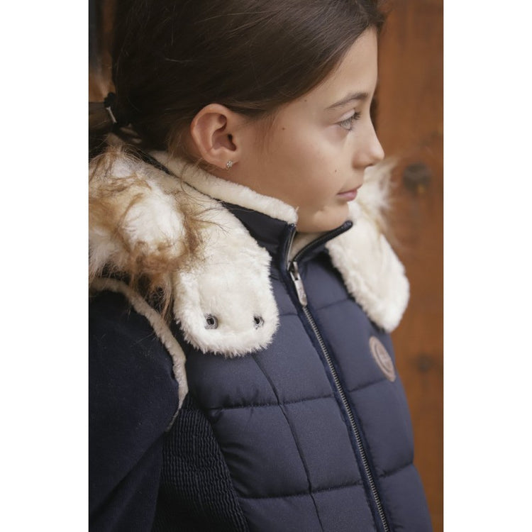 sleeveless padded kids jacket