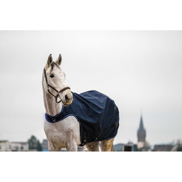 Waterproof 1200D walker horse sheet navy with fleece lining