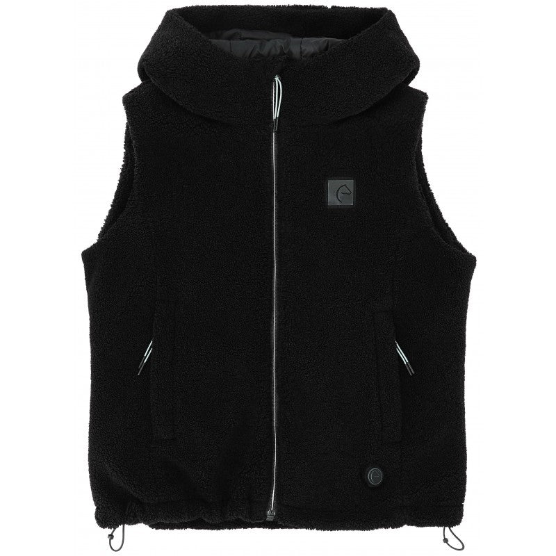 Winter riding vest with heating membrane
