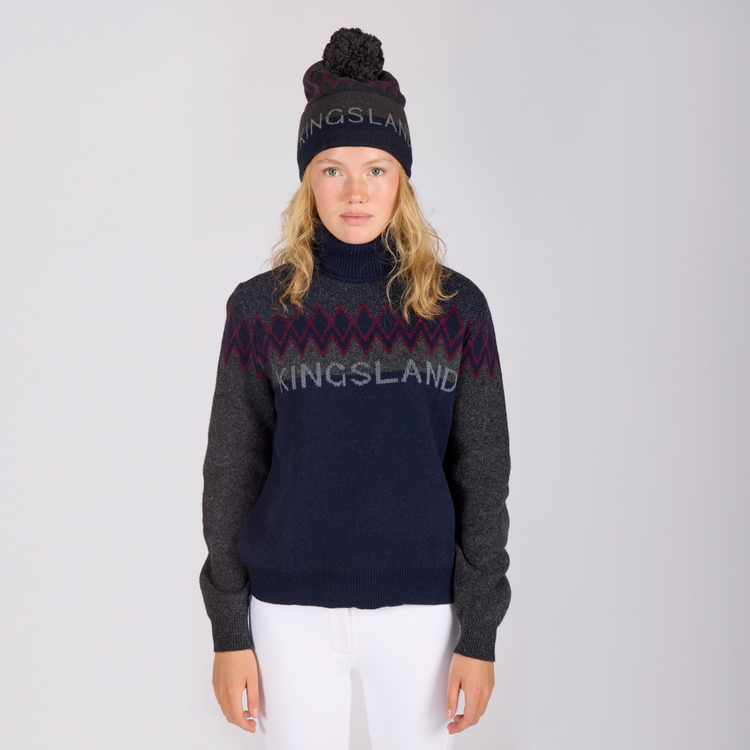 Warm and lightweight rollneck sweater for riders iron