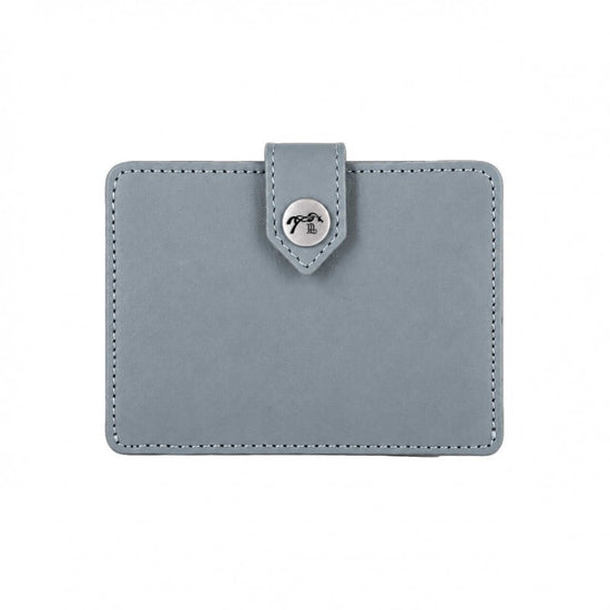 Folding cowhide leather card wallet for everyday use