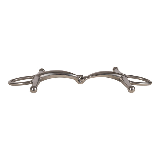 Horse bit with fixed cheeks for precise lateral guidance and stability