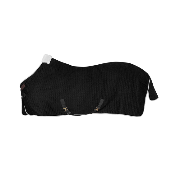 Horse cooler rug for winter and cooler weather conditions.