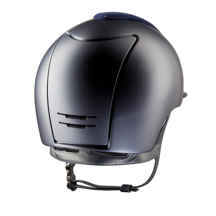 KEP Italia Cromo 2.0 Goccia Textile Blue helmet for training and competition.