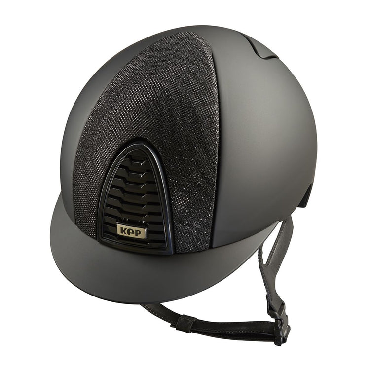 Premium KEP Italia Cromo 2.0 equestrian helmet featuring the exclusive Luminor design.