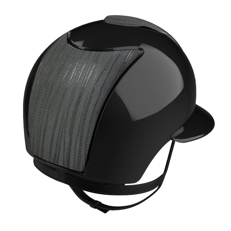 Premium KEP Italia Cromo 2.0 equestrian helmet featuring a polished finish with Vensa Black accents.