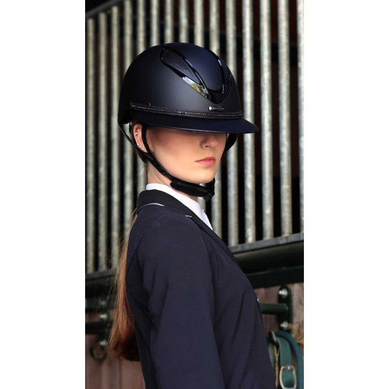 wide visor riding helmet