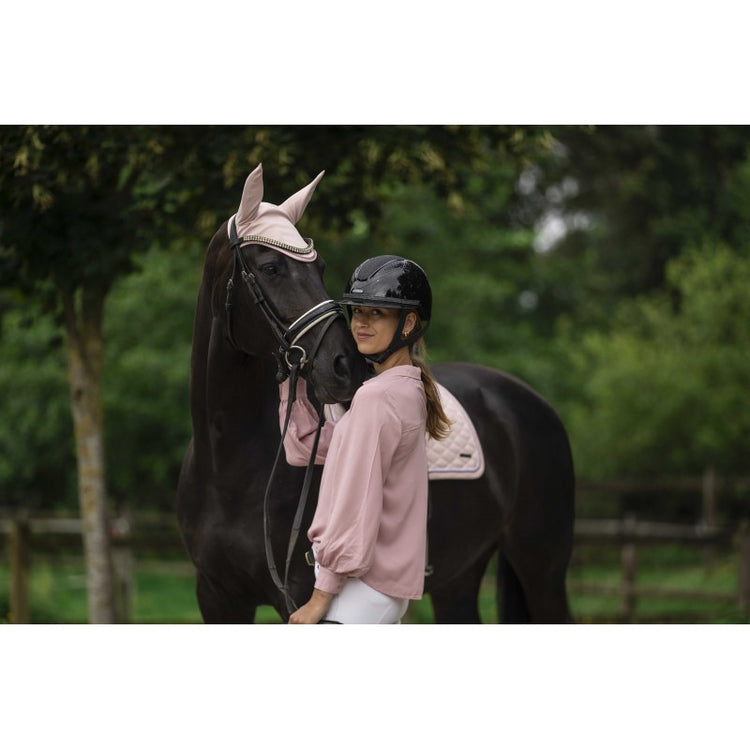 dressage helmet with wide visor