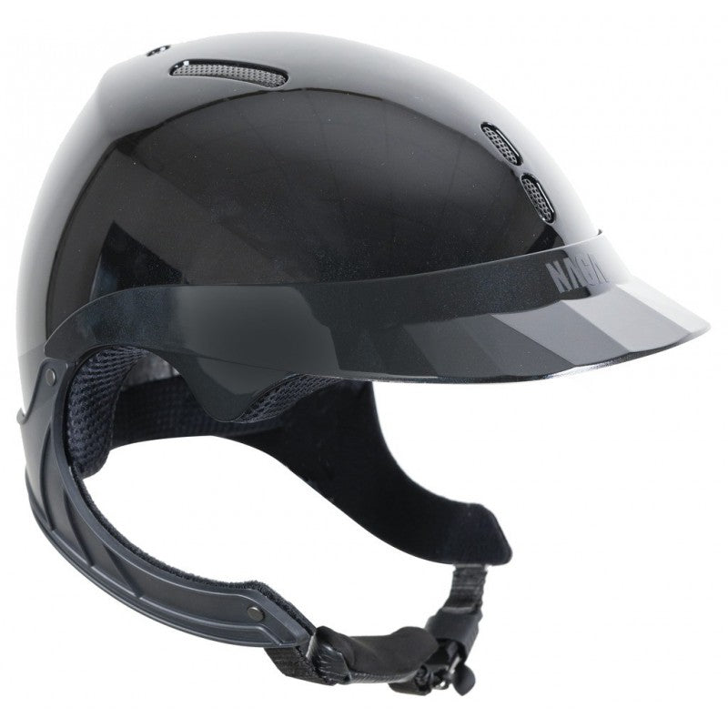 Shiny show jumping helmet