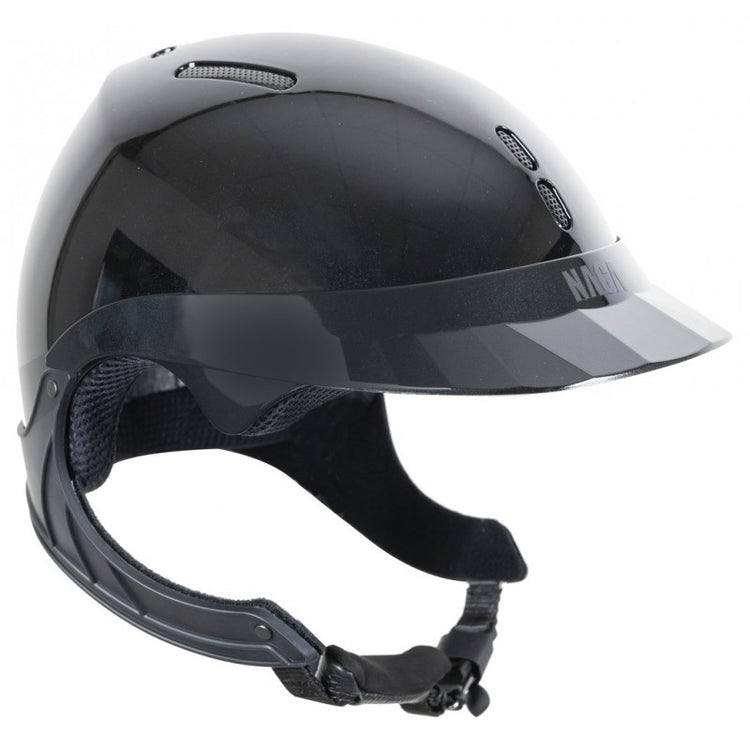 Shiny show jumping helmet