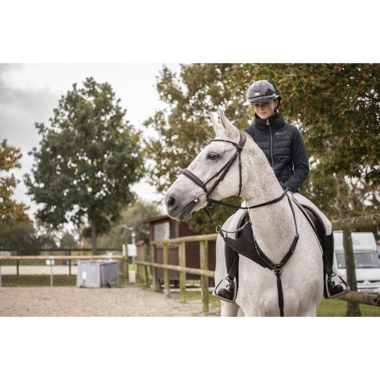 leather martingale fork