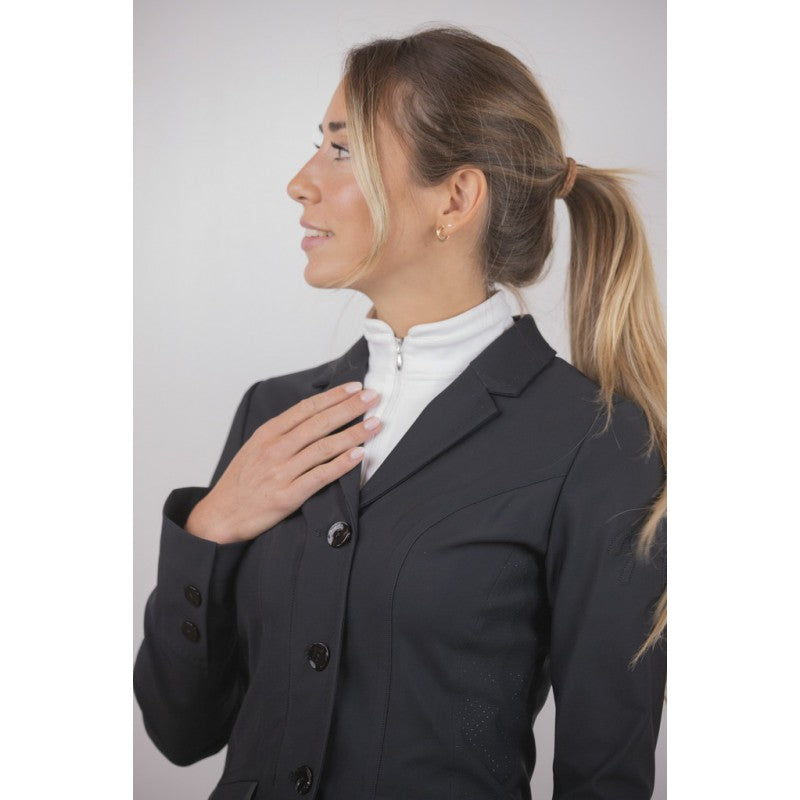 Black competition jacket airbag compatible