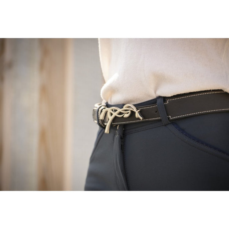 equestrian leather belt