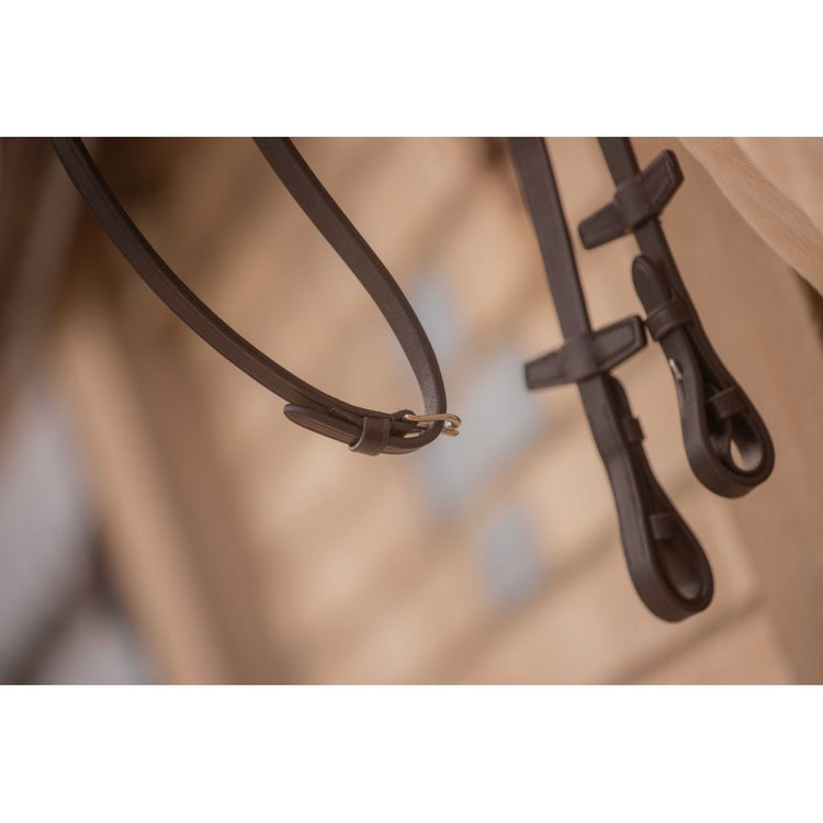 Rubber grip reins for horses designed to provide additional hold and control while riding.