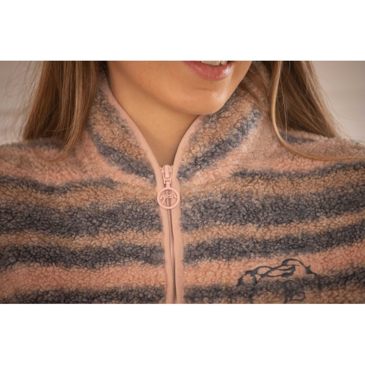 Soft fleece jacket with two practical zipped front pockets