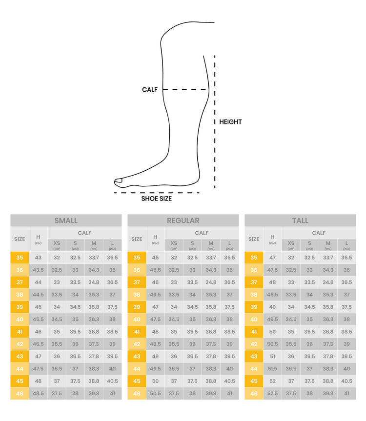 Size Chart Equestro Boots