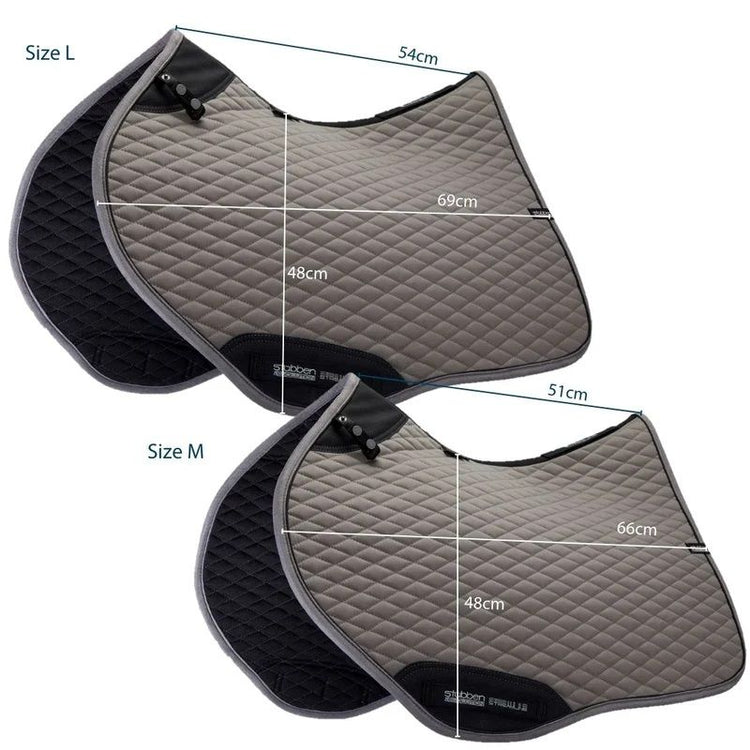 Stübben saddle blanket size chart