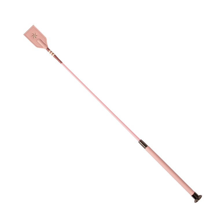 Velari Jumping Whip Guidance Leather Grip with an elegant equestrian design