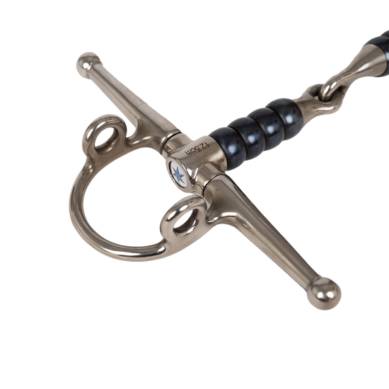 Velari single-jointed Full Cheek Gag horse bit for clear directional aids