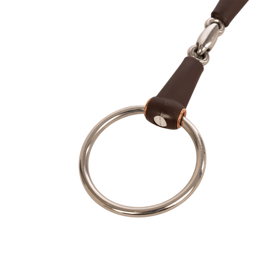 Velari Snaffle Flex Double Jointed Loose Ring Medium horse bit