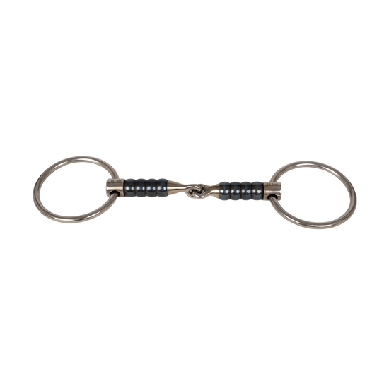 Velari Snaffle Single Jointed Loose Ring Cherry Roller Sweet Iron horse bit
