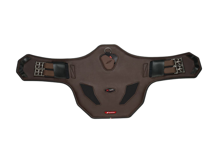 Zandona vegan leather girth completing a competition-ready eventing setup.