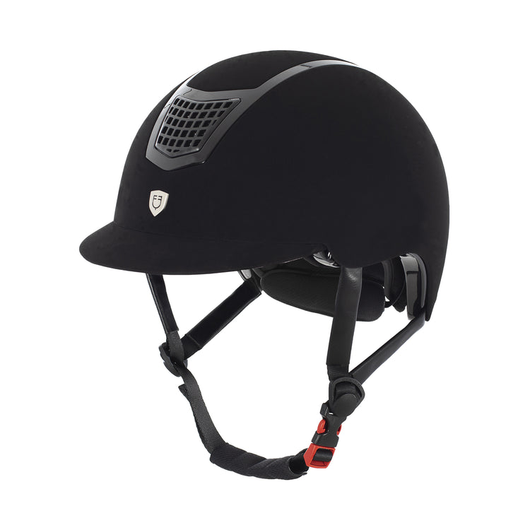 Black velvet helmet