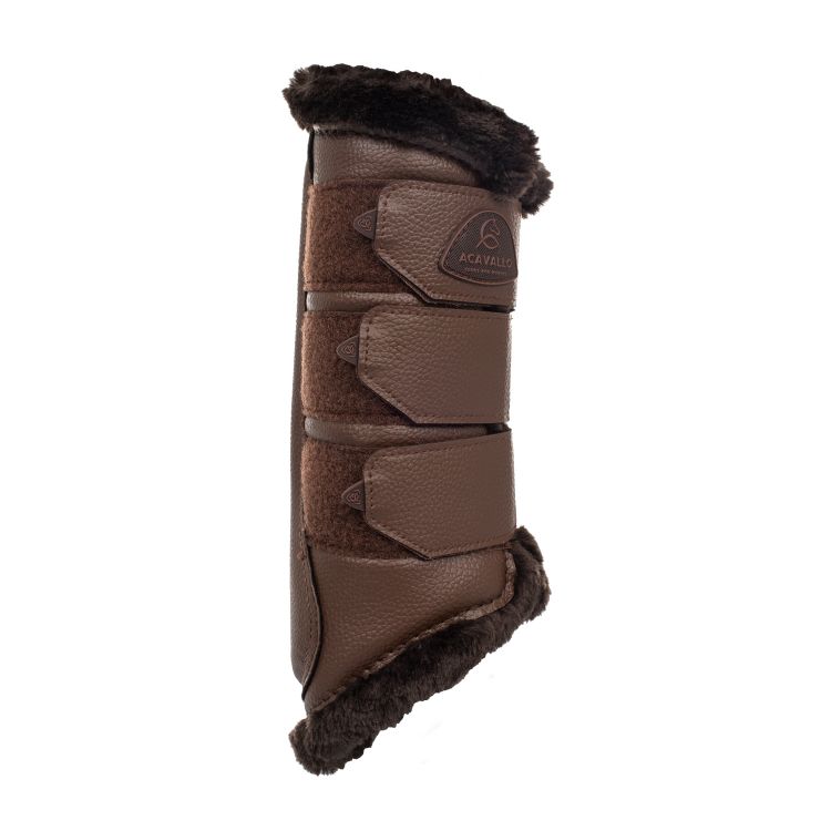 Sheepskin brushing boots