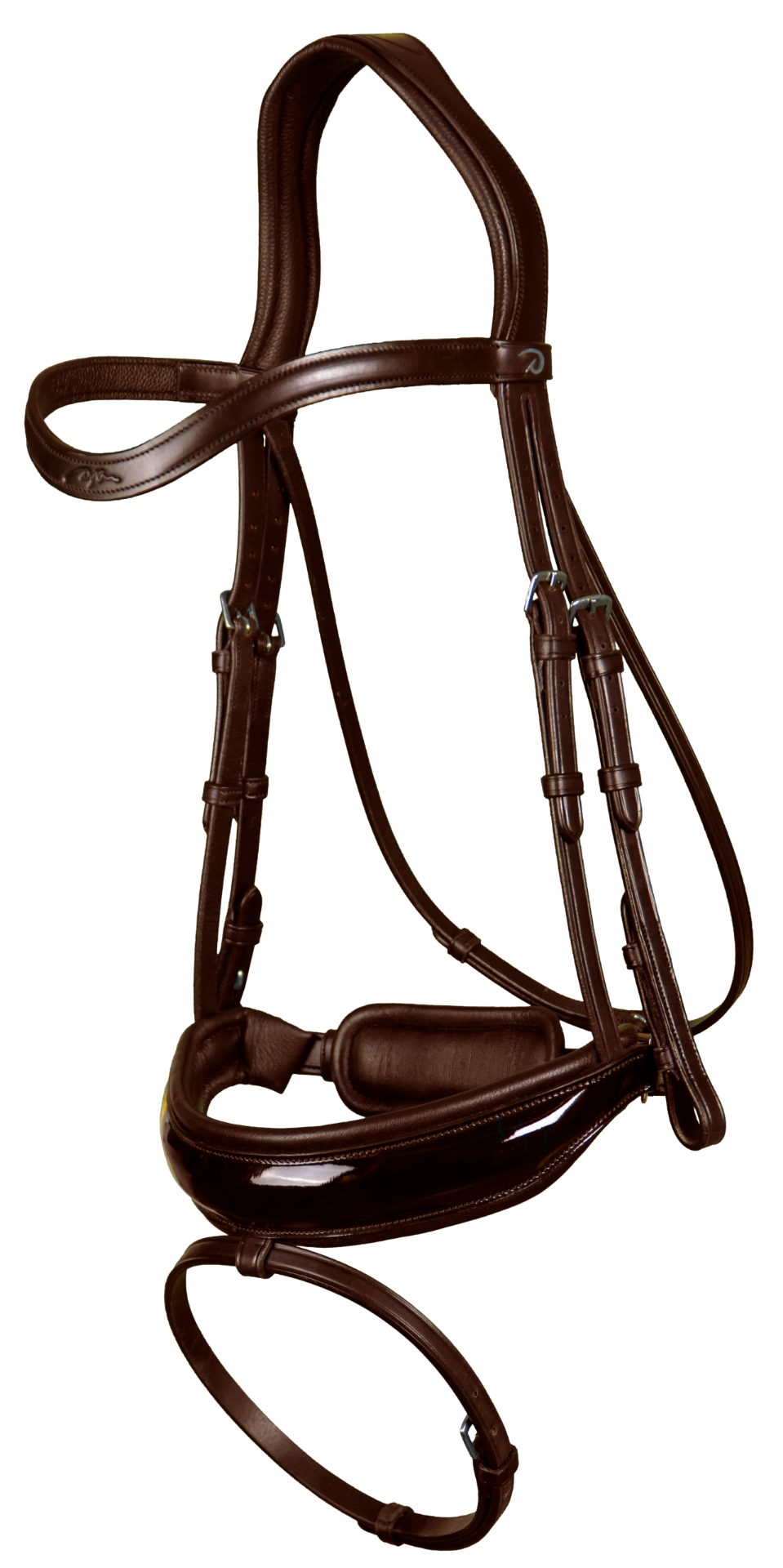 Patent Brown Dressage Bridle