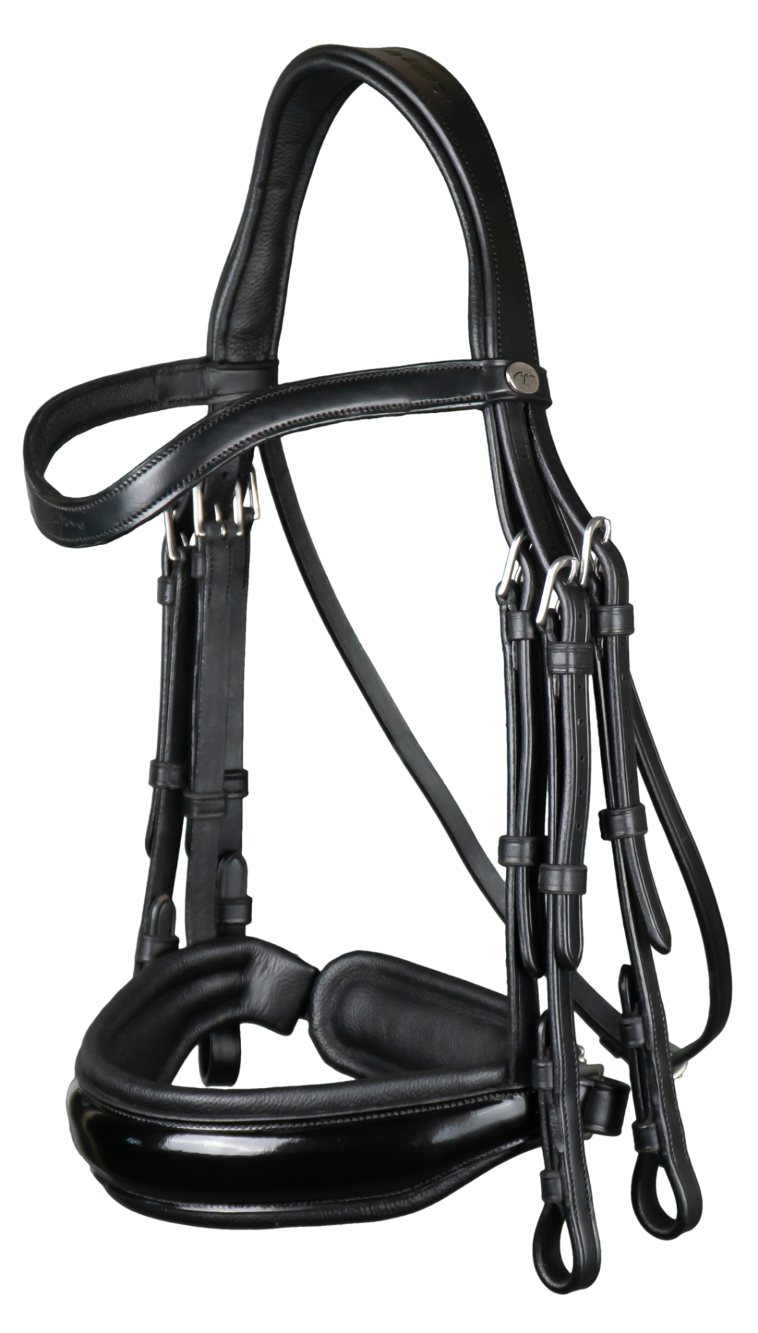 Patent noseband double bridle