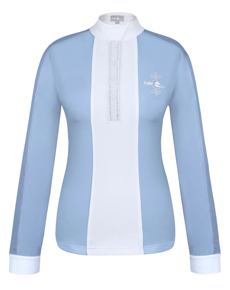 Light blue show shirt for women