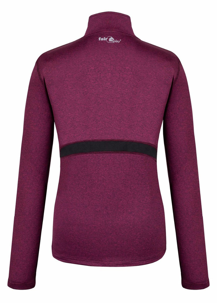 Ladies riding base layer burgundy