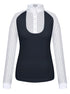 Black and white striped show shirt